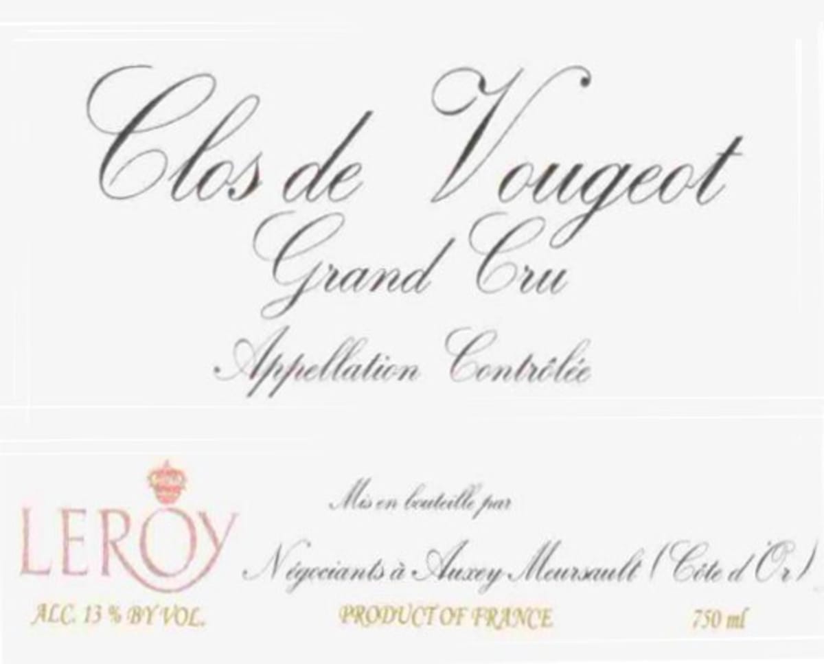 Domaine Leroy Clos Vougeot Grand Cru 2011 | Wine.com