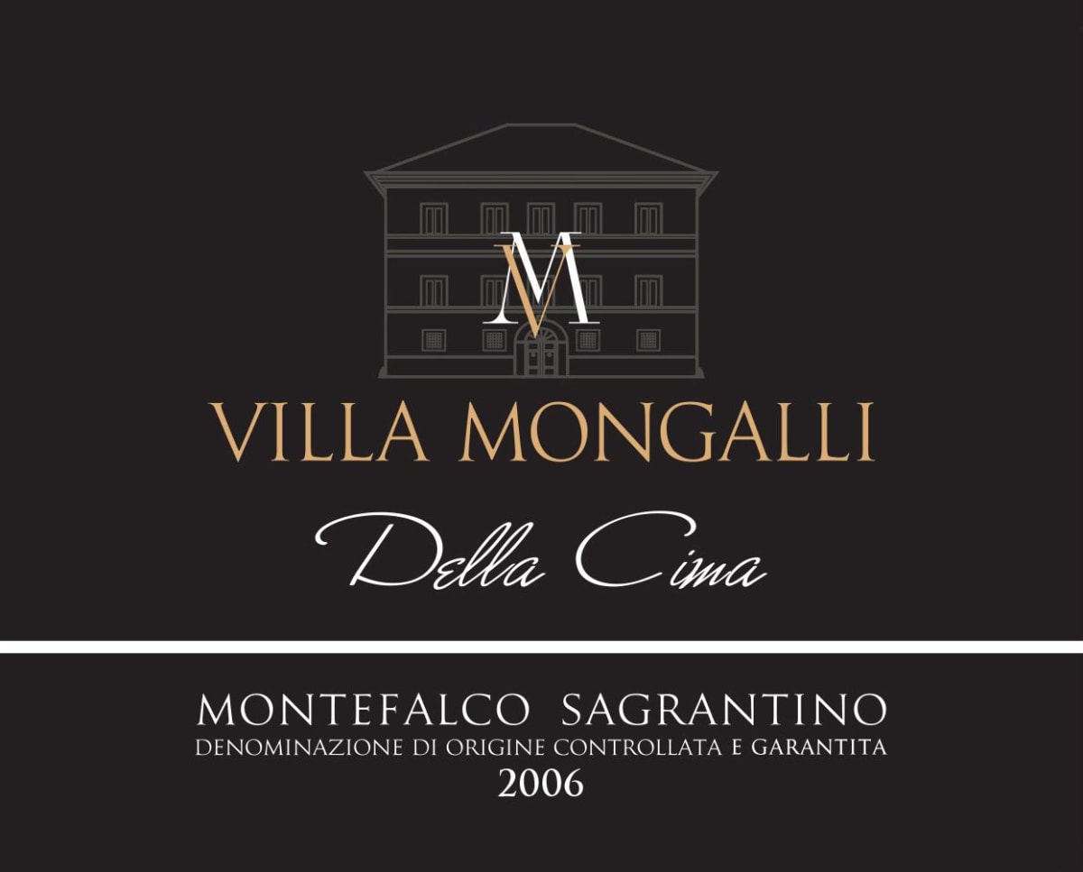 Villa Mongalli Montefalco Sagrantino Della Cima 2006 Front Label