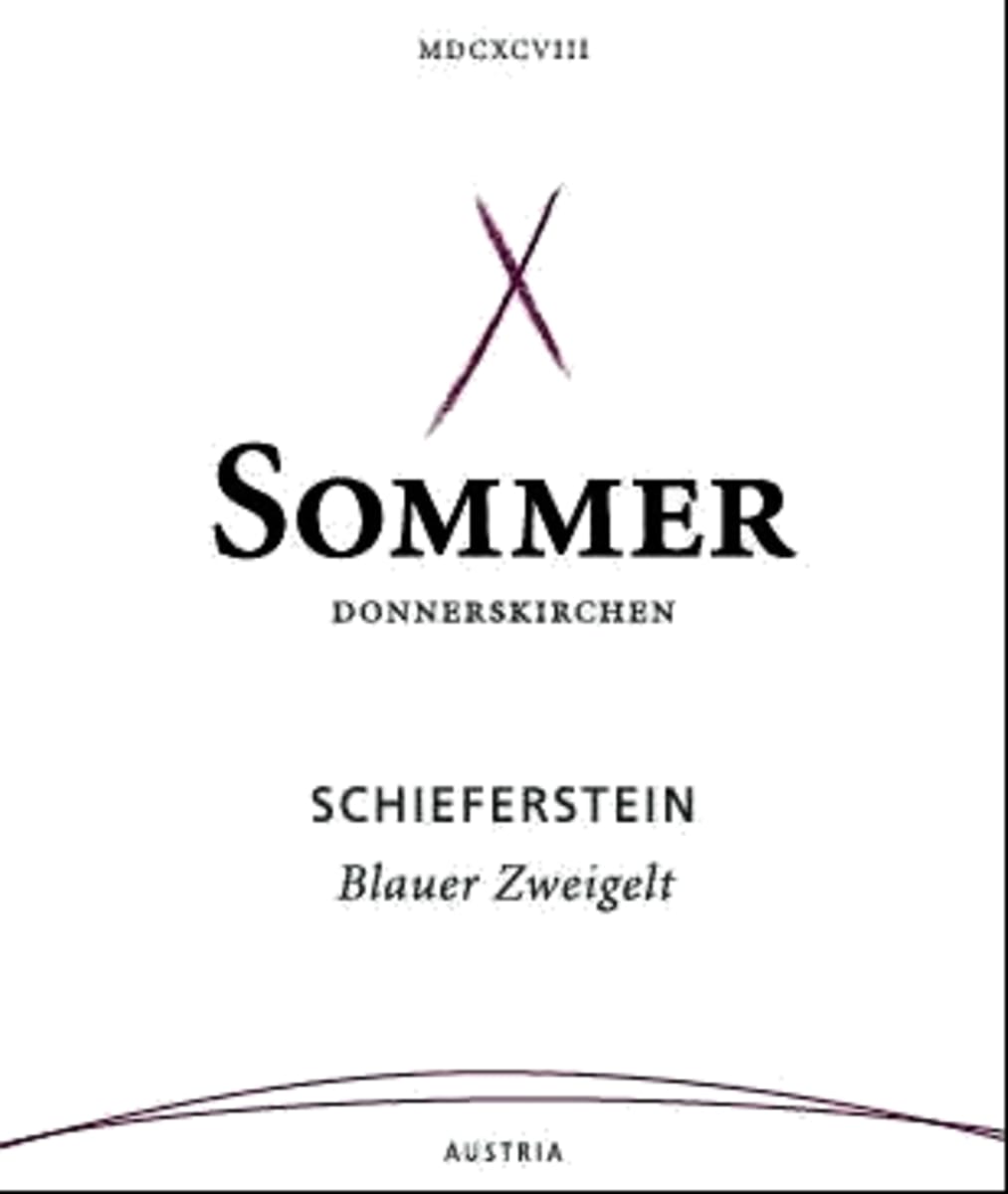 Weingut Sommer, Donnerskirchen Schieferstein Zweigelt 2008 Front Label