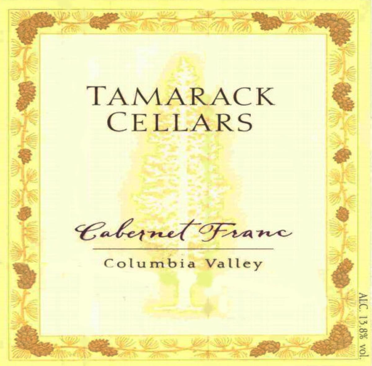 Tamarack Cellars Cabernet Franc 2007 Front Label