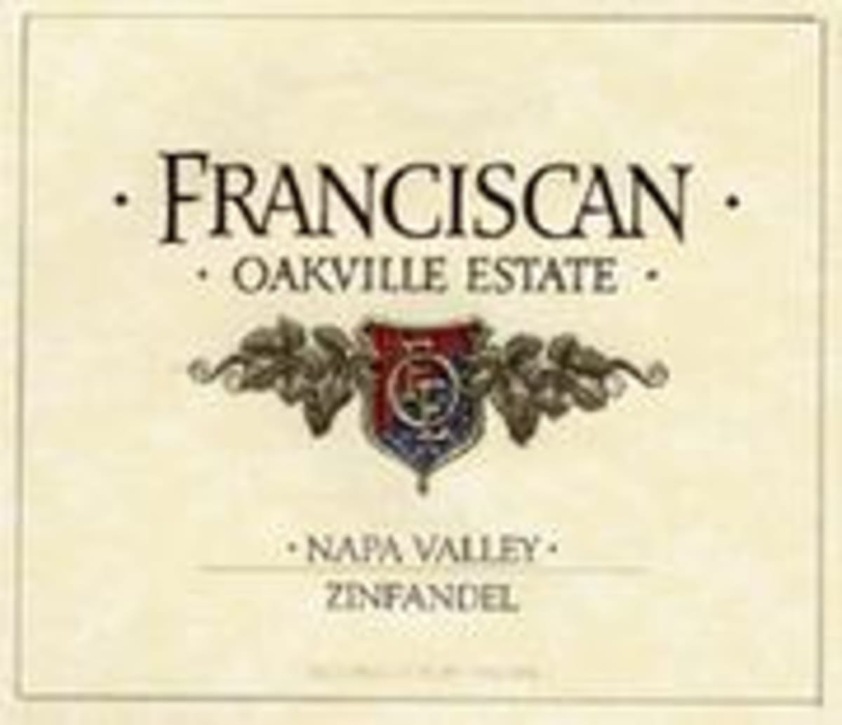 Franciscan Estate Zinfandel 1999 Front Label