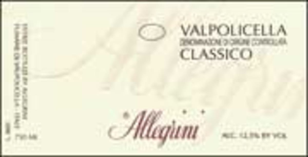 Allegrini Valpolicella 2001 Front Label