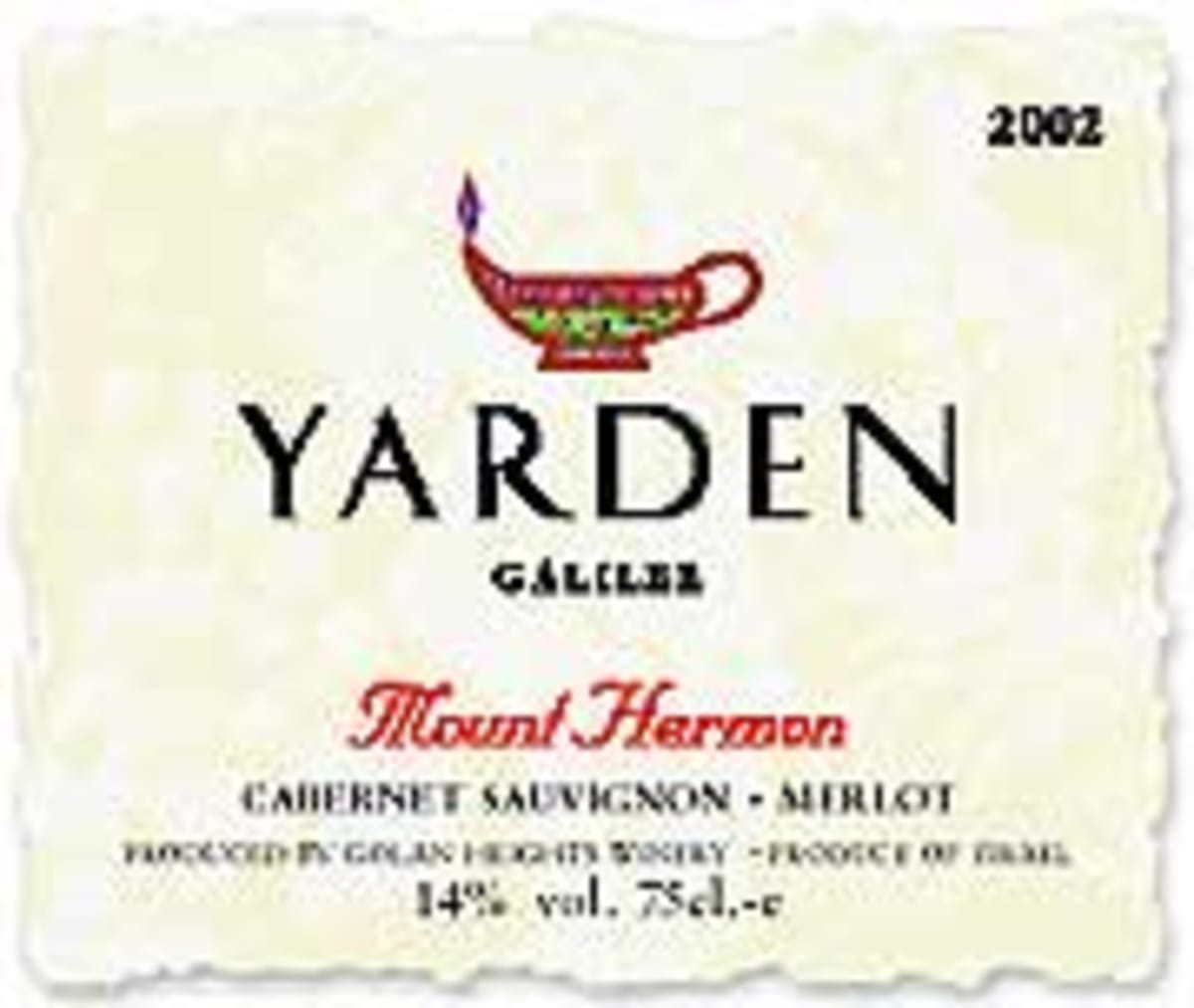 Yarden Mount Hermon Red (OK Kosher) 2002 | Wine.com