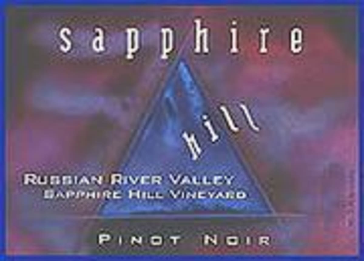 Sapphire Hill Vineyards Pinot Noir 2000 Front Label