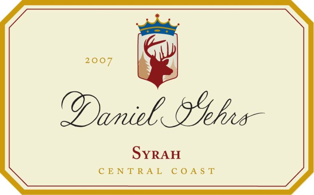 Daniel Gehrs Central Coast Syrah 2007 Front Label