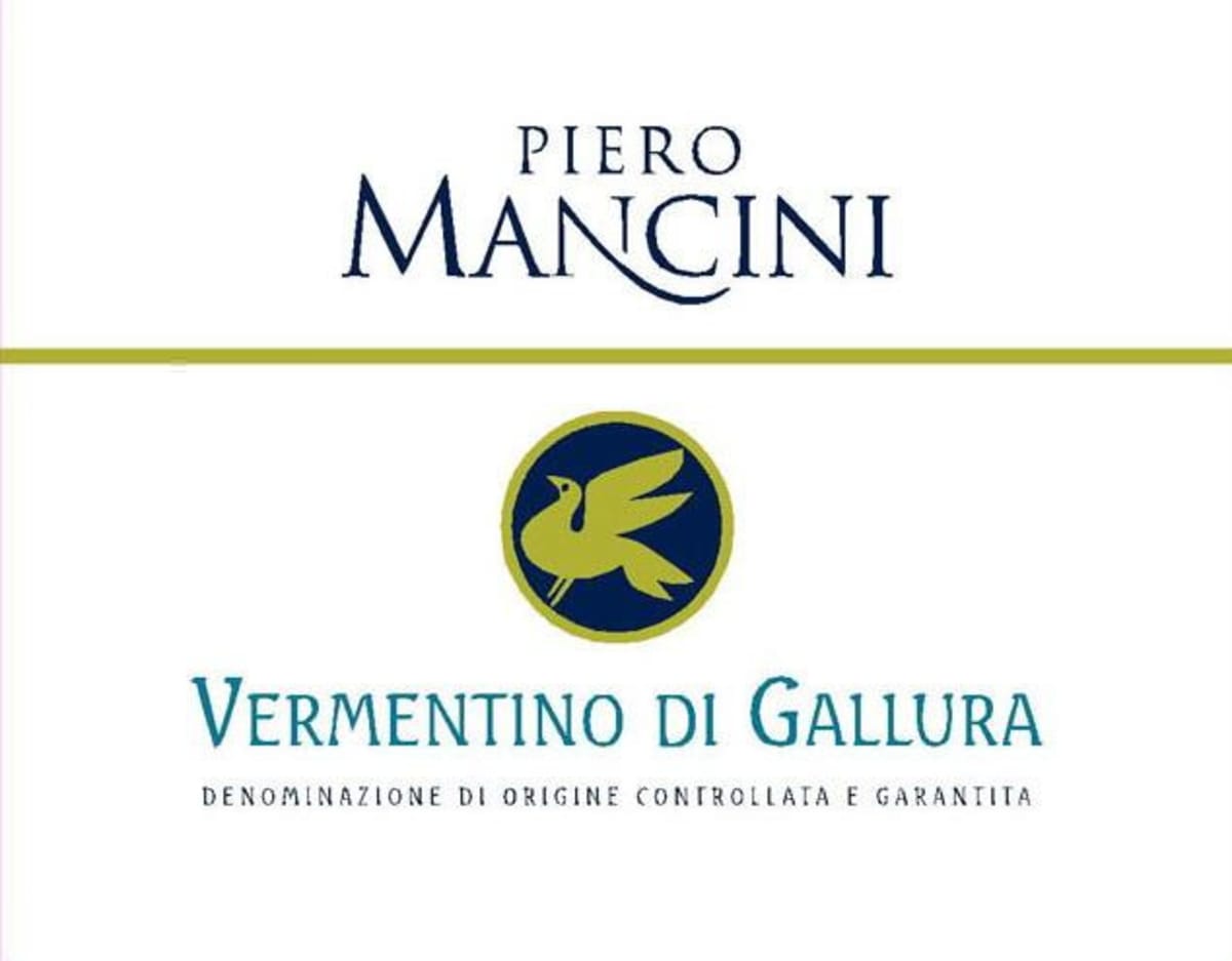 Mancini Vermentino di Gallura 2012 Front Label