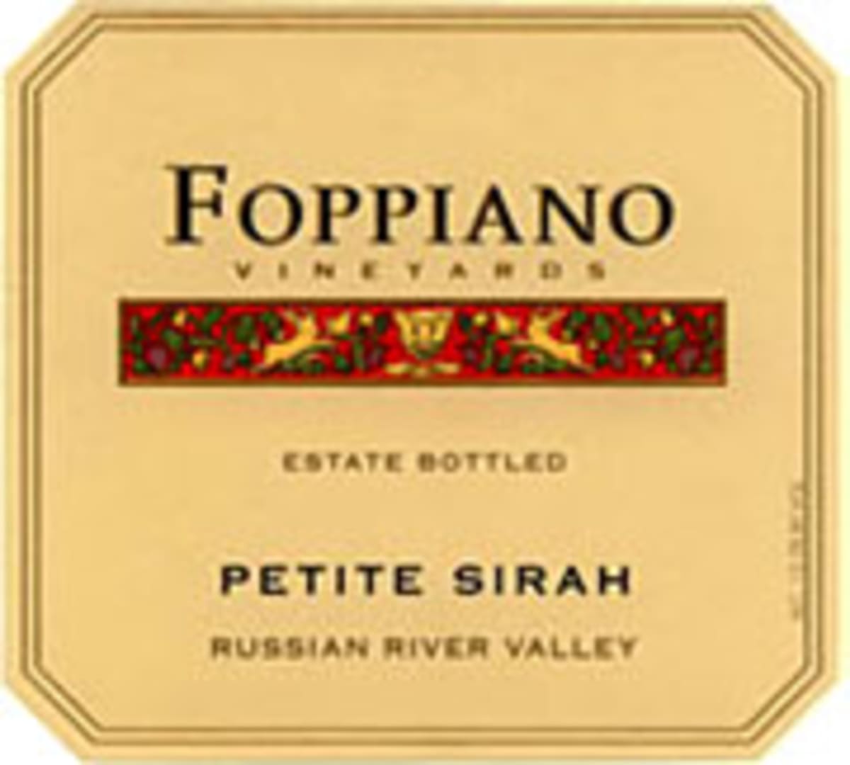 Foppiano Estate Petite Sirah 2003 Front Label