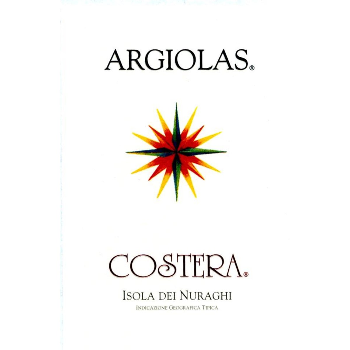 Argiolas Costera 2005 Front Label
