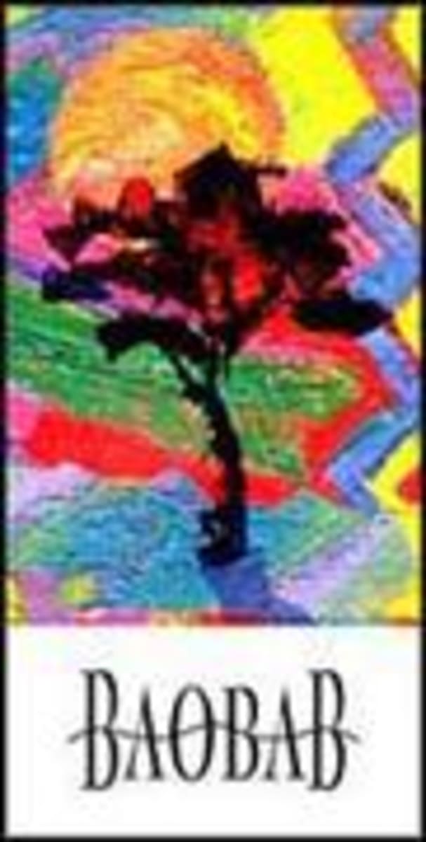 Baobab Pinotage 1998 Front Label
