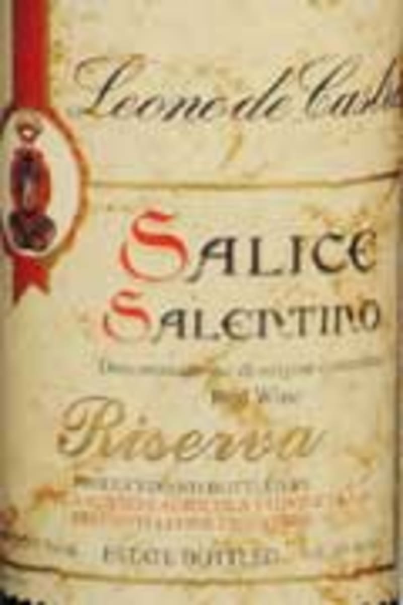 Leone de Castris Salice Salentino Riserva 2001 Front Label