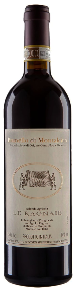 Le Ragnaie Brunello di Montalcino 2020 Front Bottle Shot
