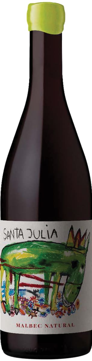 Santa Julia El Burro Natural Malbec 2024 Front Bottle Shot