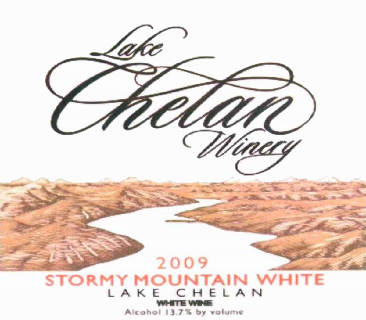 Lake Chelan Winery Stormy Mountain White 2009 Front Label