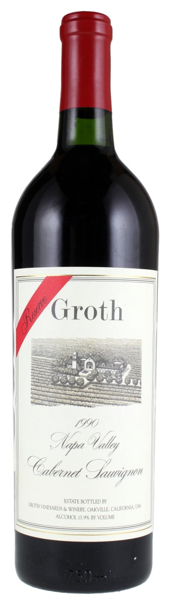Groth Reserve Cabernet Sauvignon 1990 Front Bottle Shot