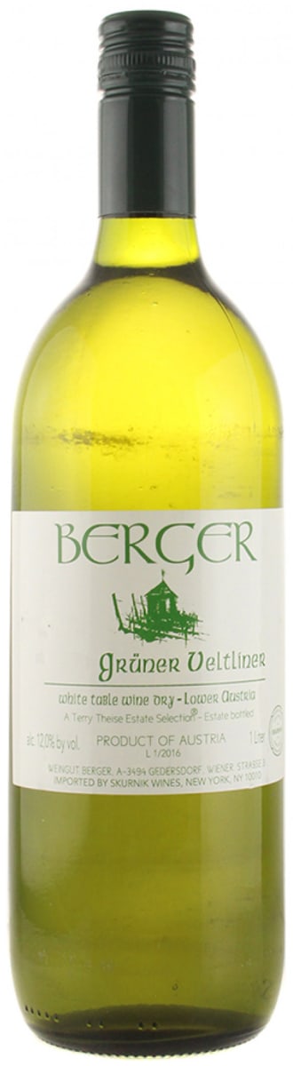 Berger Gruner Veltliner (1 Liter) 2023 Front Bottle Shot