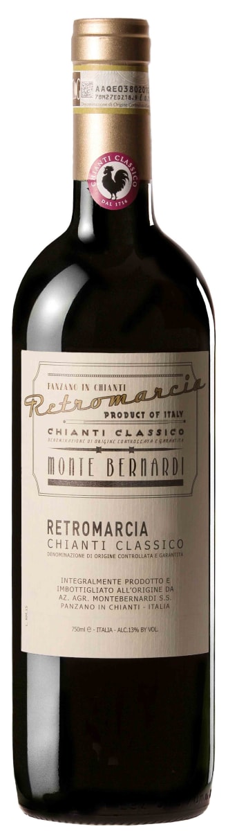 Monte Bernardi Retromarcia Chianti Classico 2022 Front Bottle Shot