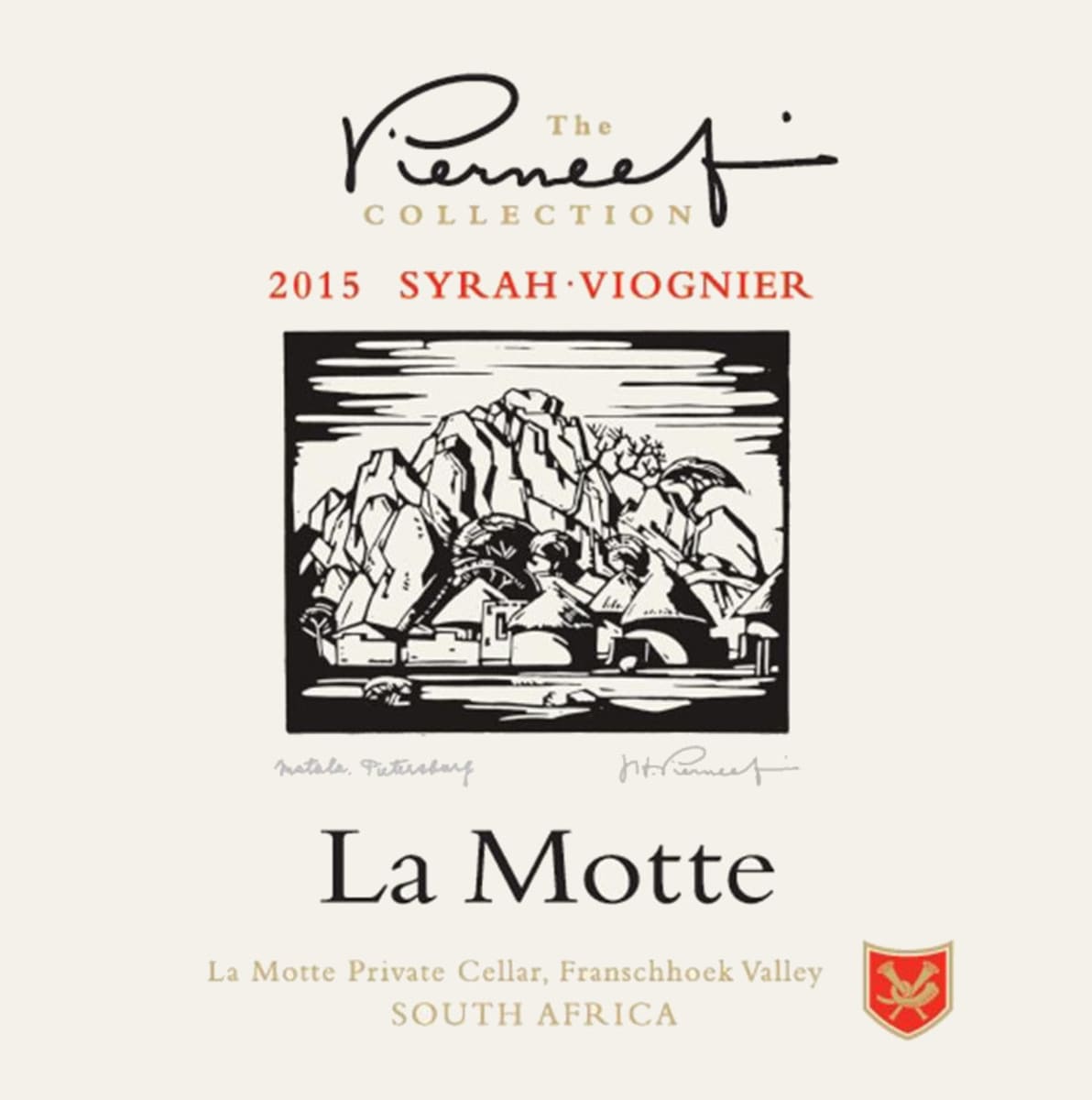 La Motte Pierneef Collection Syrah - Viognier 2015 Front Label