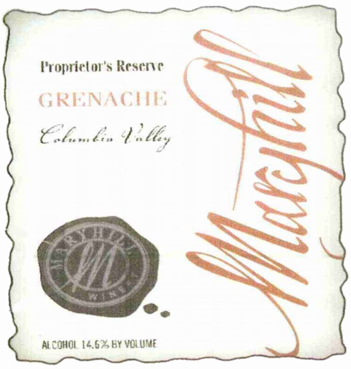 Maryhill Maryhill Proprietor's Reserve Grenache 2006 Front Label