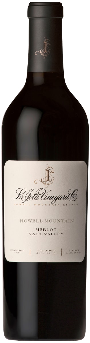 La Jota Howell Mountain Merlot 2013 Front Bottle Shot