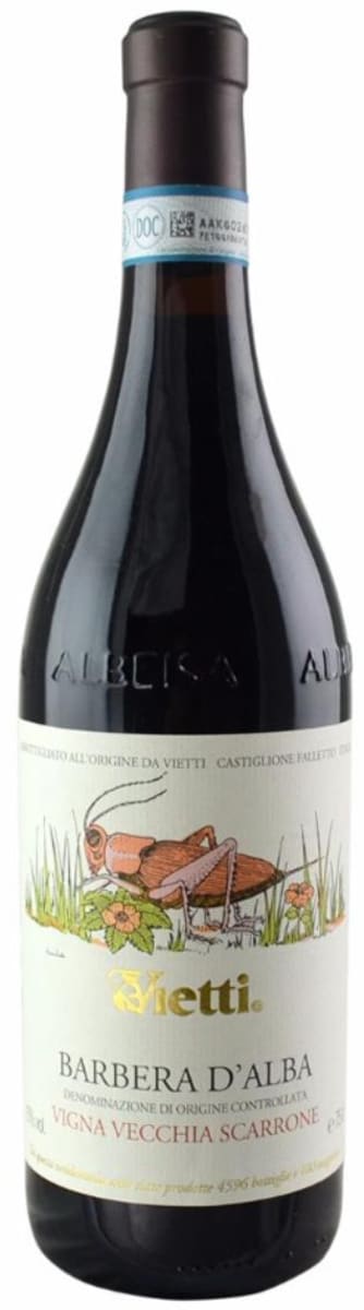 Vietti Barbera d'Alba Scarrone Vigna Vecchia 2015 Front Bottle Shot