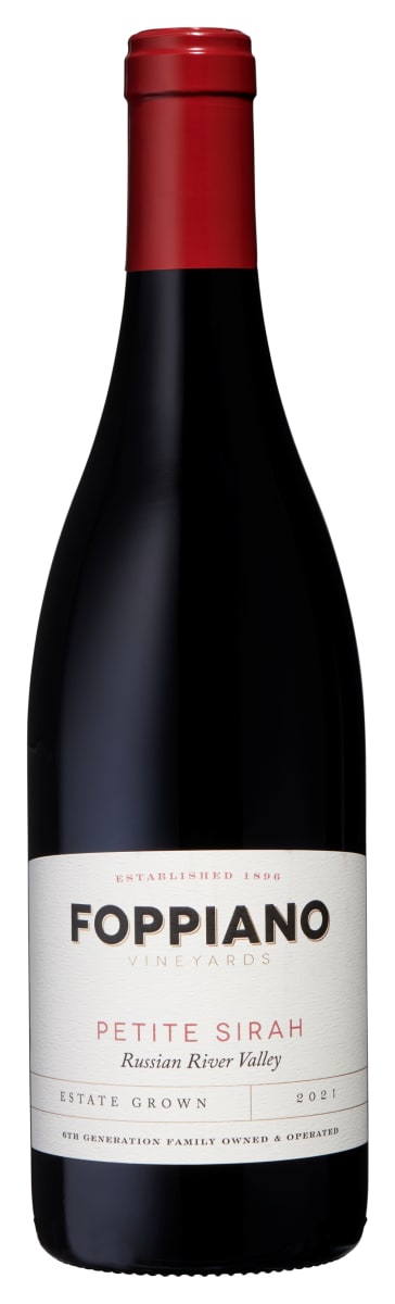Foppiano Estate Petite Sirah 2021 Front Bottle Shot