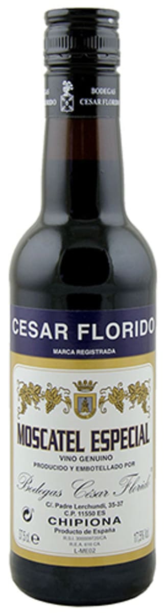 Cesar Florido Moscatel Especial (375ML half-bottle) Front Bottle Shot