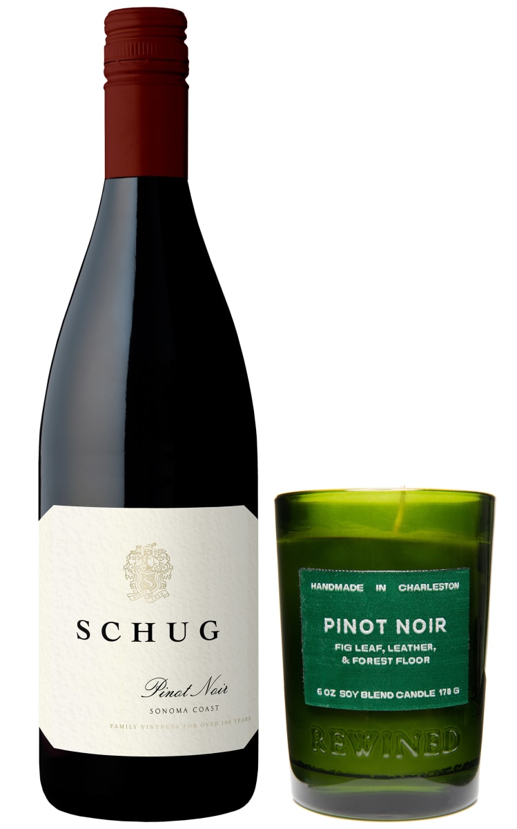 wine.com 90 Point Pinot Noir & Rewined Signature Candle Gift Set Gift Product Image