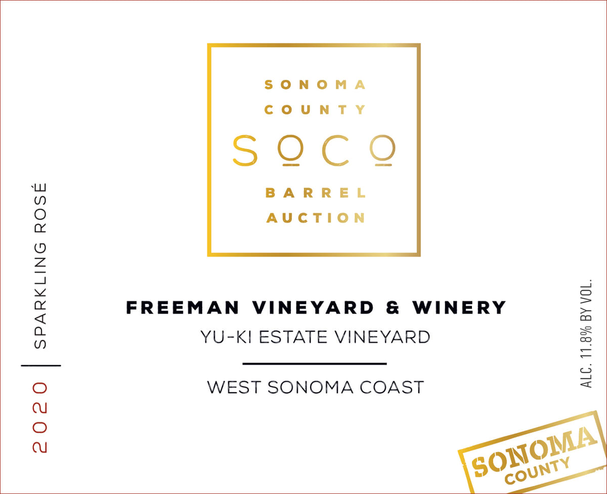 Freeman Effervescence Cuvee (Sonoma Barrel Auction) 2020 Front Label
