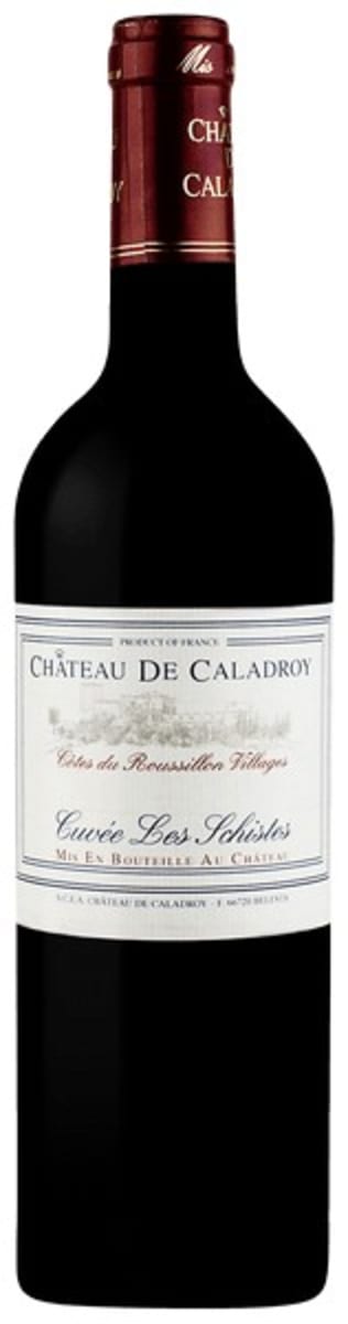 Chateau de Caladroy Cotes du Roussillon Villages Cuvee Les Schistes 2018 Front Bottle Shot
