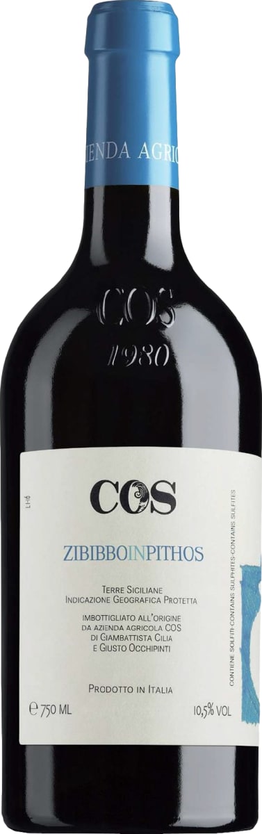 COS Zibibbo in Pithos Orange Wine 2022 Front Bottle Shot