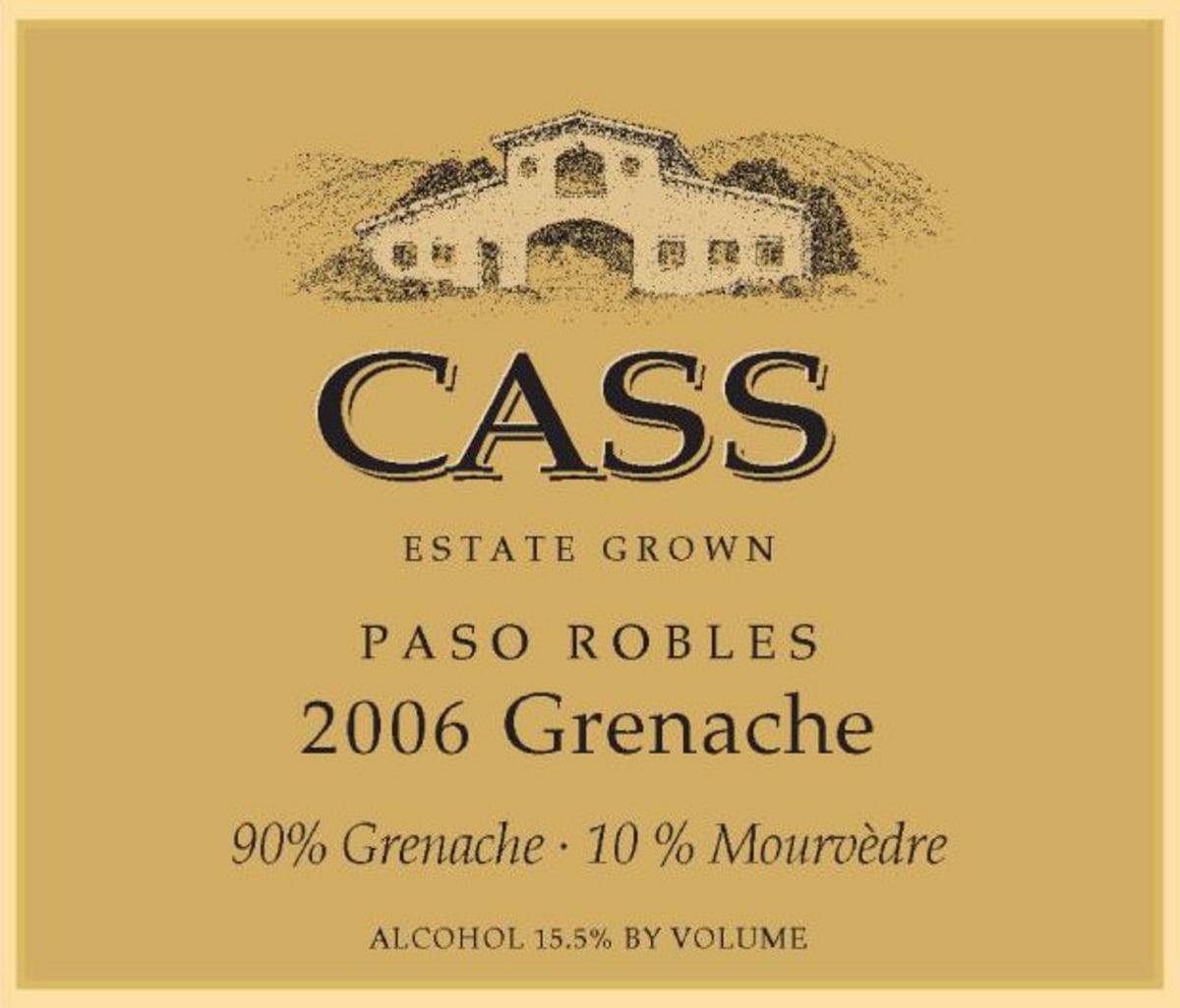 Cass Winery Grenache 2006 Front Label