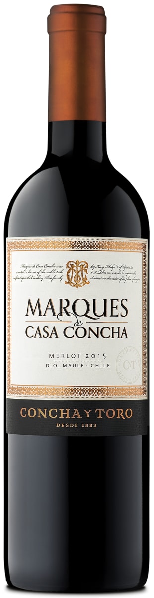 Concha y Toro Marques de Casa Concha Merlot 2015 Front Bottle Shot