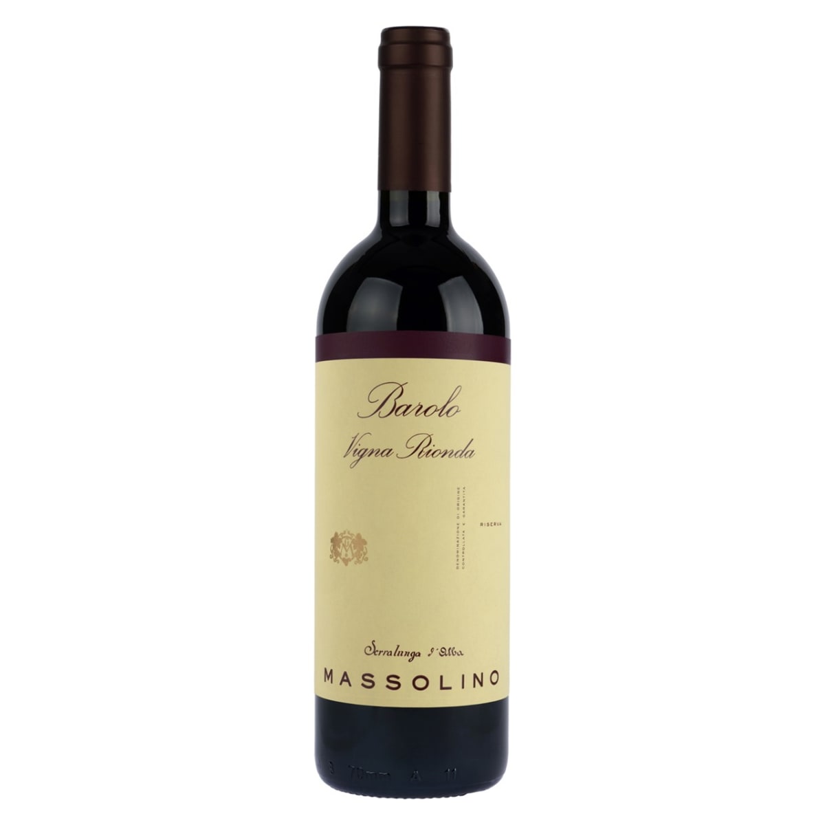 Massolino Barolo Vigna Rionda Riserva 2017 Front Bottle Shot