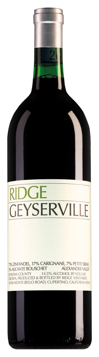 Ridge Geyserville 2019 Front Bottle Shot