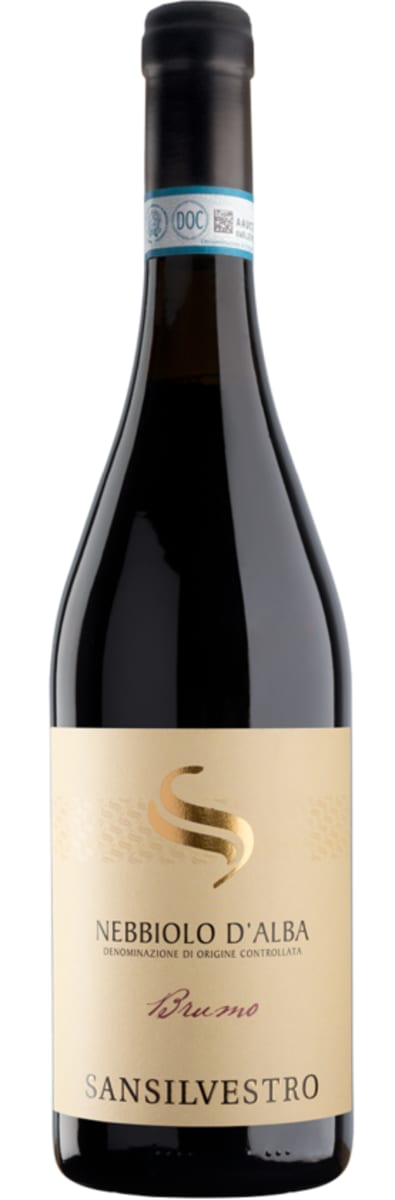 San Silvestro Brumo Nebbiolo d'Alba 2022 Front Bottle Shot