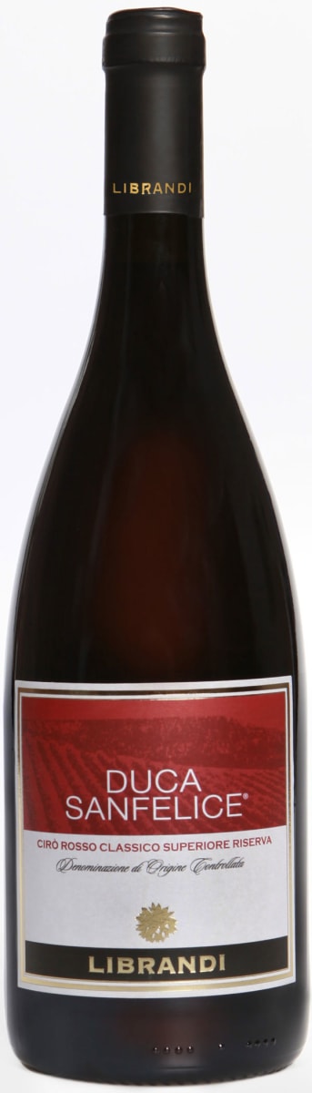 Librandi Duca San Felice Ciro Rosso Gaglioppo Riserva 2014 Front Bottle Shot
