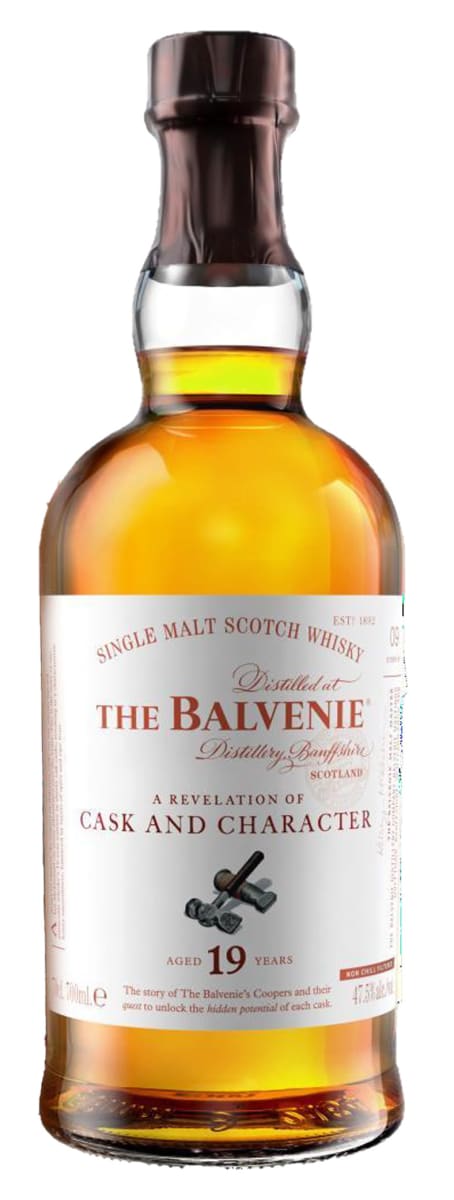 The Balvenie 19 Year A Revelation of Cask and Character Single Malt Scotch Whisky  Front Bottle Shot