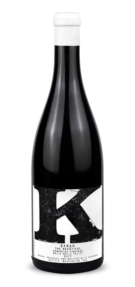 K Vintners The Beautiful Syrah 2017 Front Bottle Shot