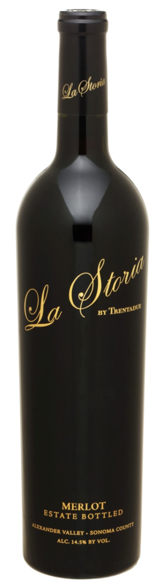 Trentadue La Storia Merlot 2022 Front Bottle Shot