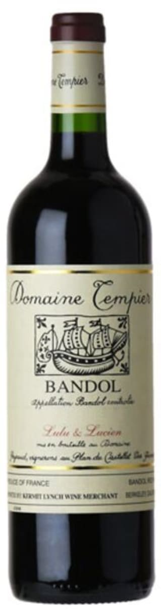 Domaine Tempier Bandol Lulu & Lucien Rouge 2021 Front Bottle Shot