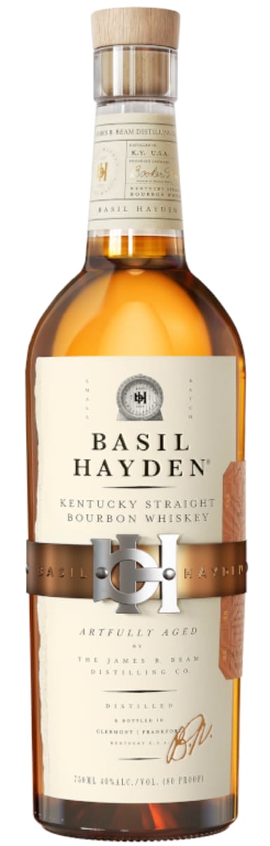 Basil Hayden Kentucky Straight Bourbon Whiskey Front Bottle Shot