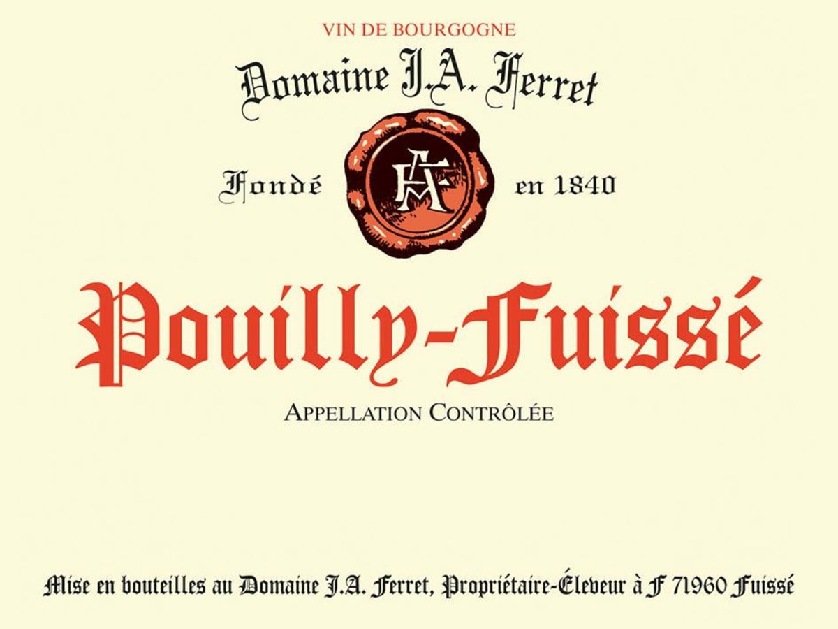 Domaine Ferret Pouilly-Fuisse (375ML half-bottle) 2022 Front Label