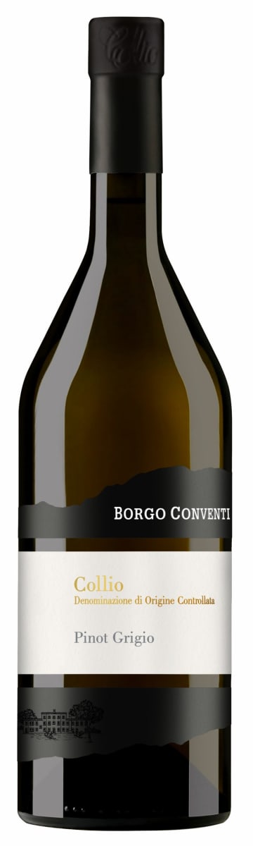 Borgo Conventi Pinot Grigio 2021 Front Bottle Shot