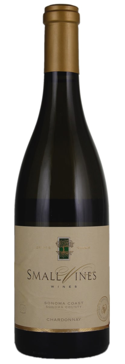 Small Vines Sonoma Coast Chardonnay 2021 Front Bottle Shot