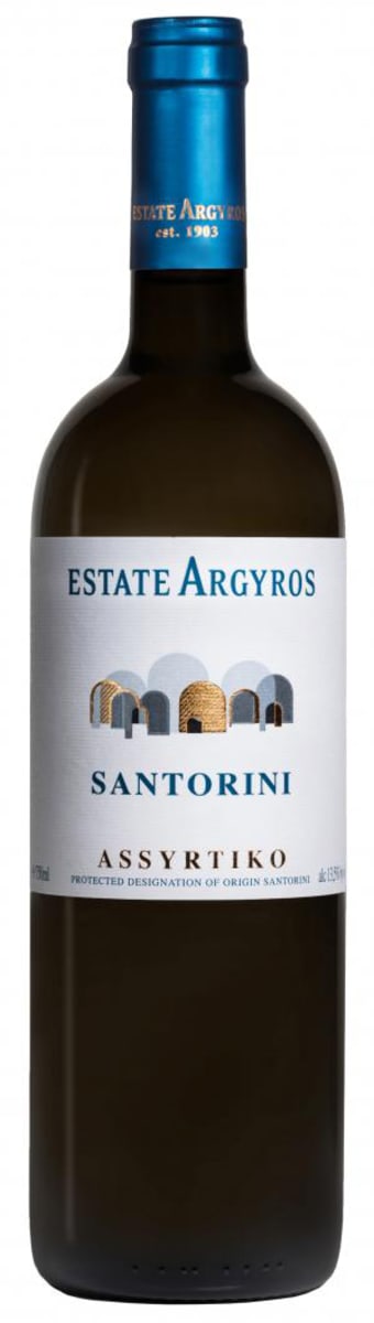 Estate Argyros Assyrtiko Santorini 2022 Front Bottle Shot