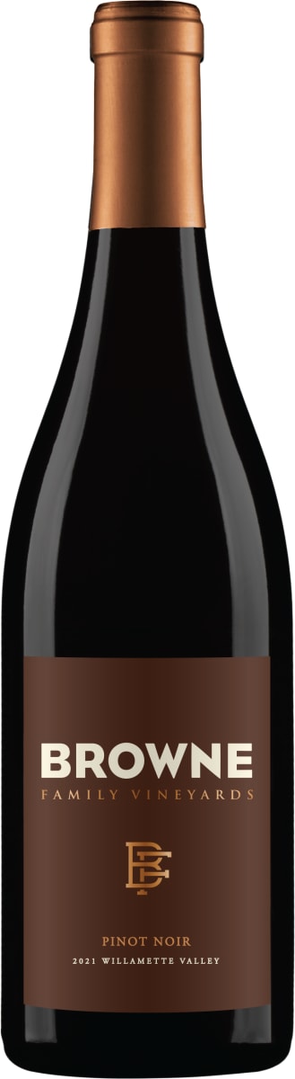 Browne Family Vineyards Pinot Noir 2021 Front Bottle Shot