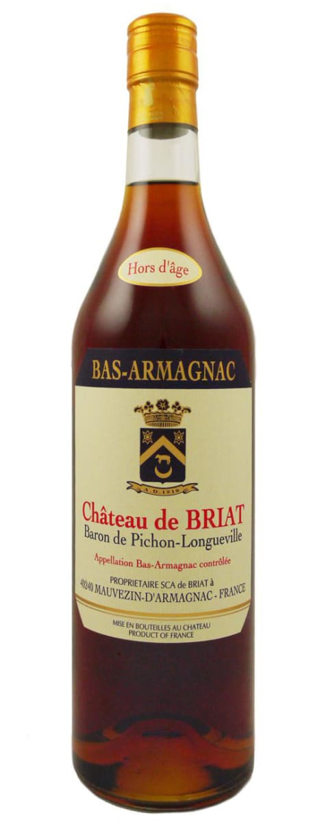 Chateau de Briat Hors d'Age Armagnac Front Bottle Shot