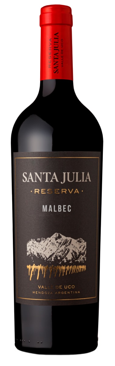 Santa Julia Reserva Malbec 2023 Front Bottle Shot