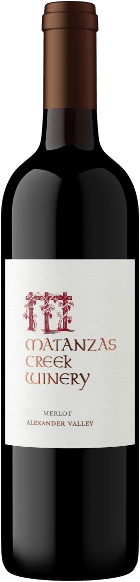 Matanzas Creek Alexander Valley Merlot 2021 Front Bottle Shot