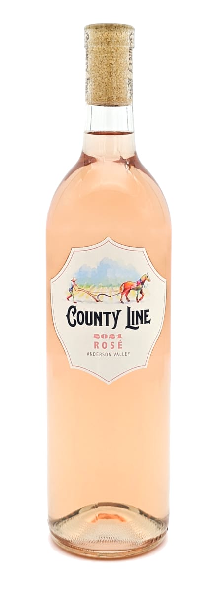 County Line Rose 2021 Front Bottle Shot